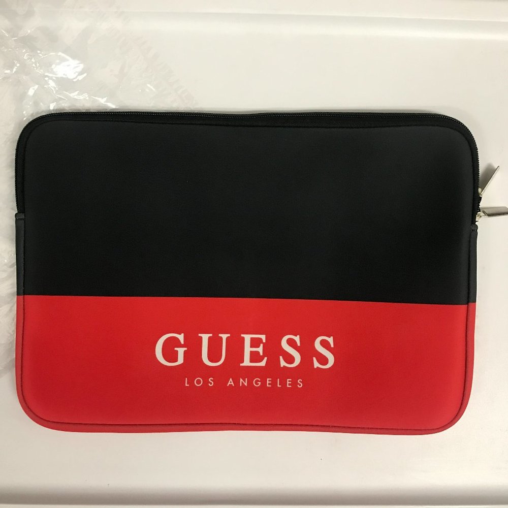 NWT GUESS Neoprene Laptop Notebook Sleeve Slip Pouch Case, fits up to 13.5"
